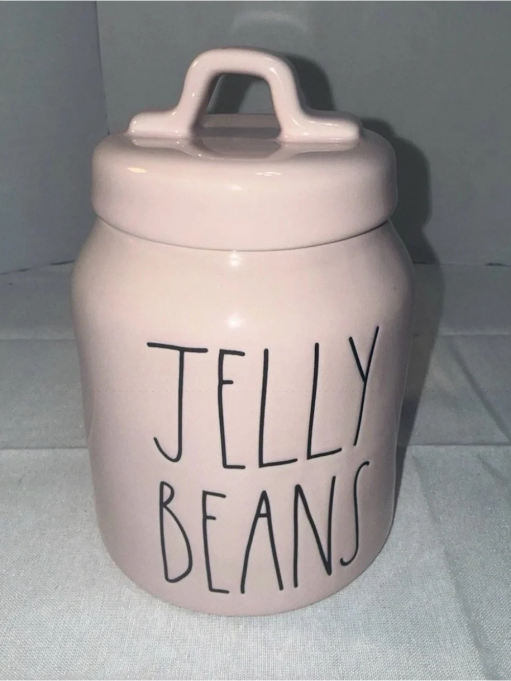 Rae Dunn Ceramic Jelly Beans Storage Jar - Pink
